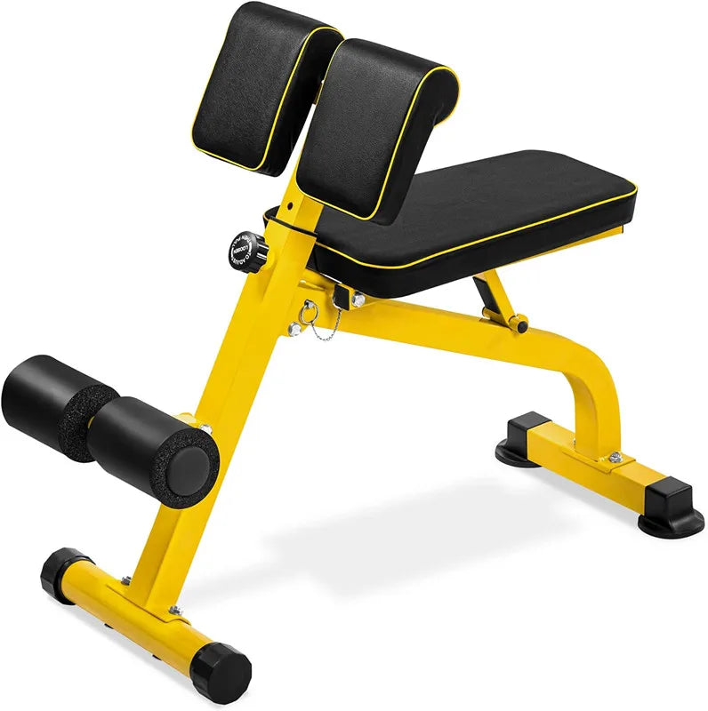 Wellshow Sport Adjustable Weight Bench for Body Strength Training Roman Chair Adjustable Ab Sit up Bench