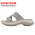 New Designer Women's Summer Height-Increasing Rhinestone Thick Bottom Large Size Lightweight Beach Slippers Fashion Shoes Women
