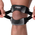 Adjustable Thick Silicone Shock Absorption Compression Portable Patella Tendon Support Strap with Gel Pads