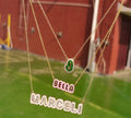 Custom Enamel Name Necklace Colorful Enamel Nameplate Rainbow Outline Enamel Necklace