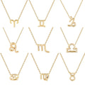 VKME Trending 12 Zodiac Sign Pendant Wish Card Charm Chain Choker Necklace Jewelry for Women Wholesale