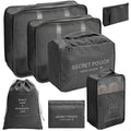 Private Label Custom Luggage Organizer Suitcase Polyester Waterproof 7pcs Storage Travel Packing Cubes Set