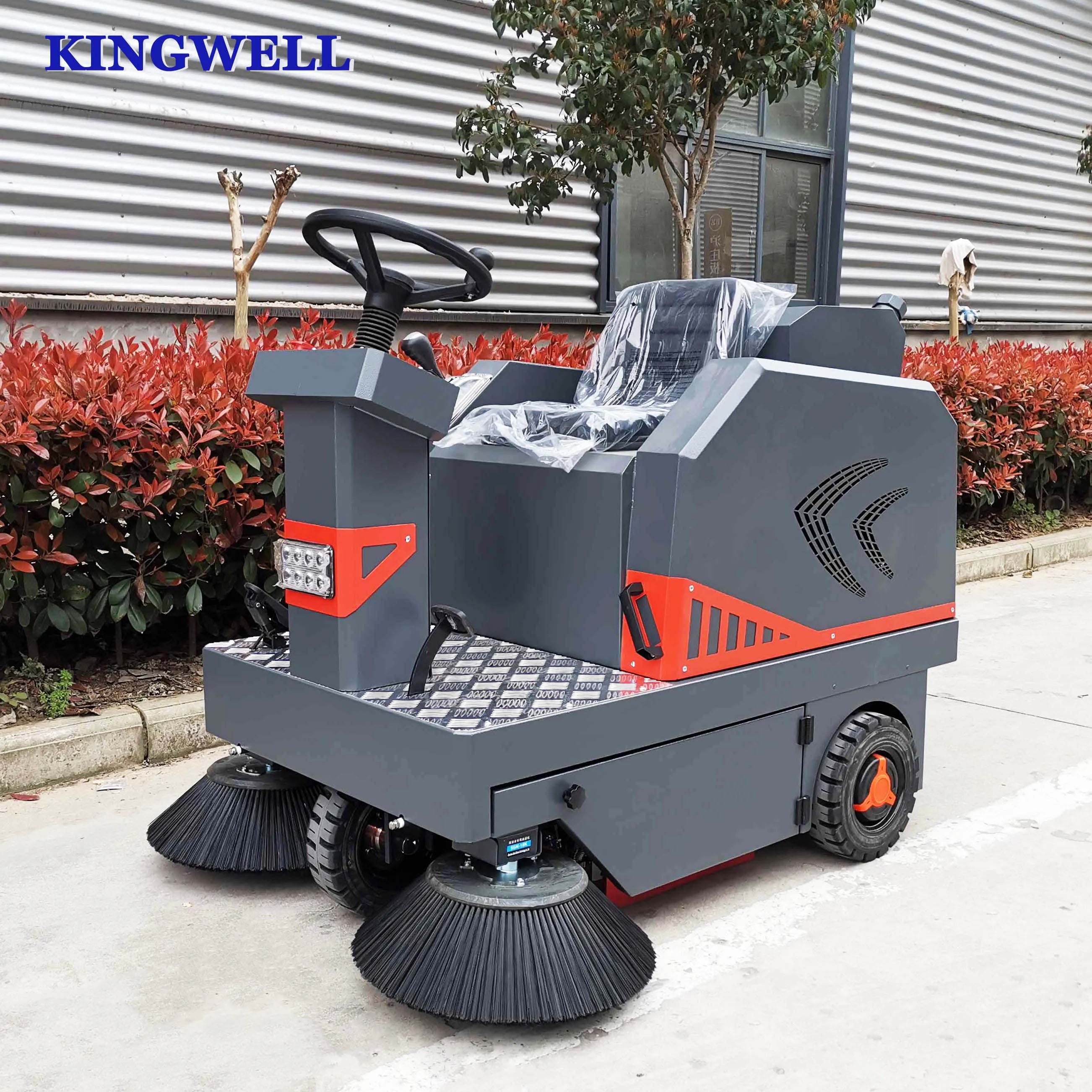 Floor Sweeper Electric Commercial Industrial Vacuum Cleaning Machine Road Sweeper Ride on Sweeper