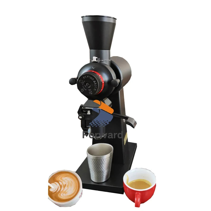 90MM Size Titanium Alloy Flat Burr Coffee Grinder Electric Antique Cast Iron Coffee Grinder