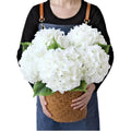 Artificial Hydrangea Silk Flowers Bouquet Faux Hydrangea Stems for Wedding Centerpieces Home Decor Hydrangea Artificial Flowers