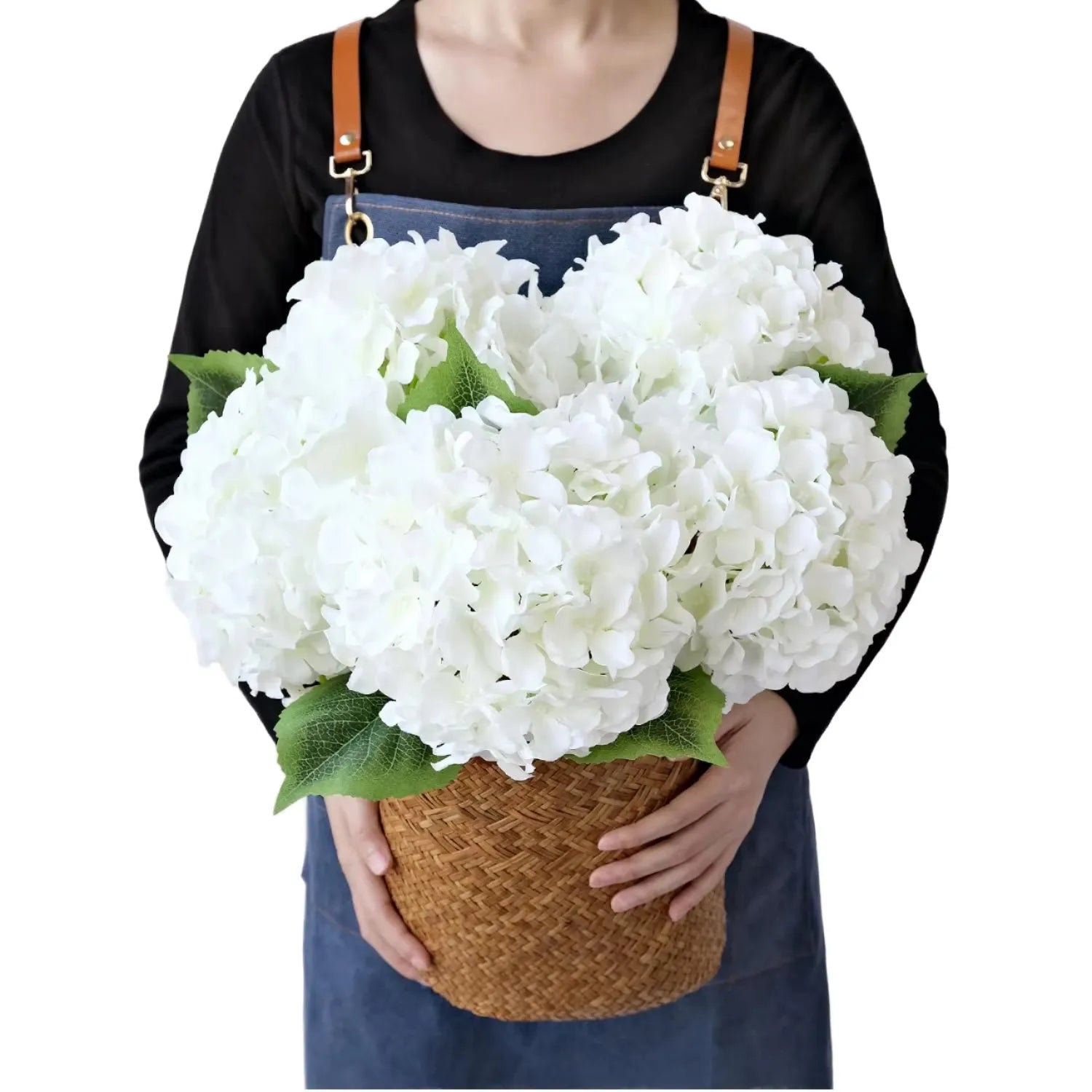 Artificial Hydrangea Silk Flowers Bouquet Faux Hydrangea Stems for Wedding Centerpieces Home Decor Hydrangea Artificial Flowers
