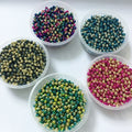 Wholesale 4/8mm Round ABS Plastic Loose Imitation Boba Pearl Beads No Hole Colorful for Jewelry and Slime
