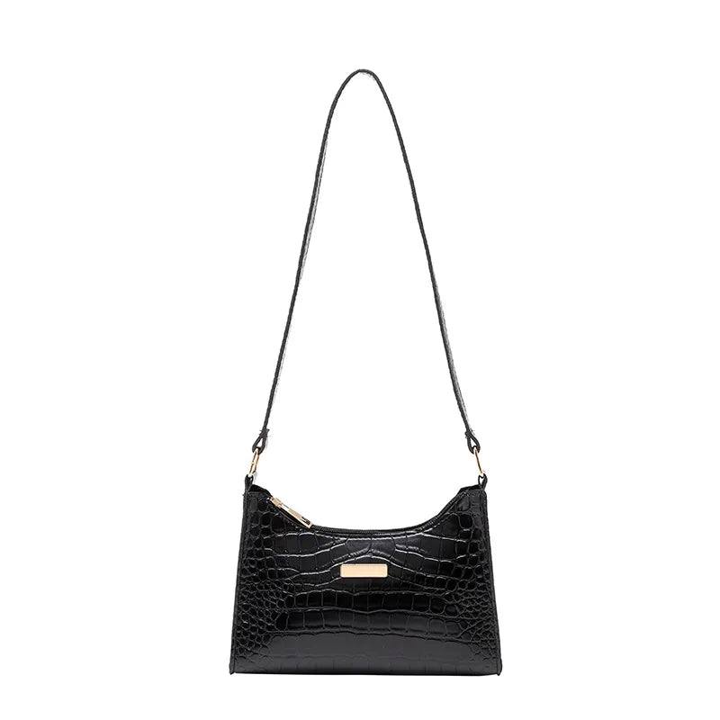 Texture and Atmospheric Underarm Bag 2024 New crocodile Pattern Single Shoulder Bag for Foreign Trade Wholesale Bags for Women