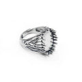 Vintage 925 Sterling Silver Oval Bezel Cup Setting Pave Zircon Gems Jade Adjustable Ring Blank Diy Ring Accessories Wholesale