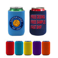 Wholesale Printed Laser Sublimation Custom Logo Drink Beer Bottle Sleeve Folded Blank Neoprene Cover Can Cooler Slim Can Holder