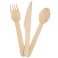Restaurant Take Away Disposable Wooden Cutlery Customize logo Wood Knife Fork and Spoon