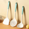 Nordic Style Design Eco-Friendly Kitchen Utensil Set Rice Ladle Spoon Colander Spatula-Silicone Cooking Tools for Home Kitchen