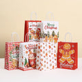 Custom Gift Bags Small White Kraft Paper Bag Christmas Party Candy Paper Bags