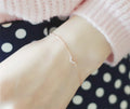 Trendy Minimalist Jewelry Designer Sterling Silver Custom Geometric Charm Bracelet