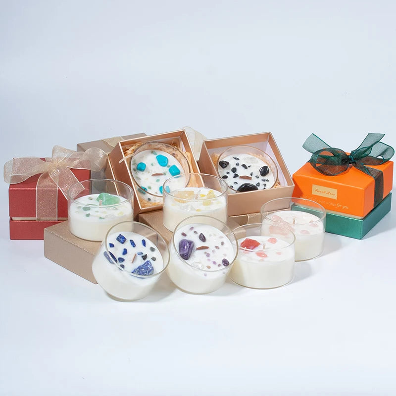 Wholesale Luxury Soy Scented Candles Set Box New Luxury Candle with Lid for Holiday Easter Diwali and Ramadan Gift
