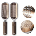 Gold Stainless Steel Pedicure Foot File Callus Remover With Replaceable Blade