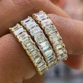 Luxury Rings Fine Jewelry Women Designs Fashion Creative the Whole Ring Full of Zircon Women's Proposal Ring