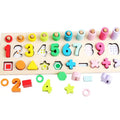 Number Shape Matching Logarithm Board Puzzle Children's Educational Building Blocks Montessori Early Education Toys for Kids