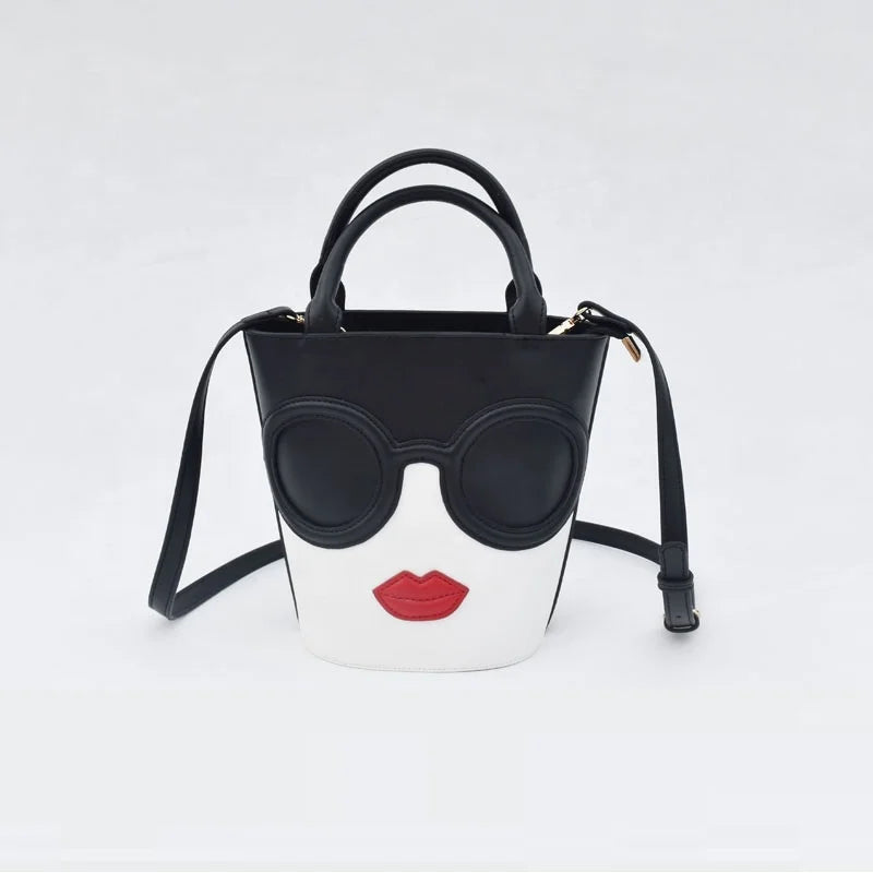 New Arrivals Smile Face Designer Cute Small Bucket Bag