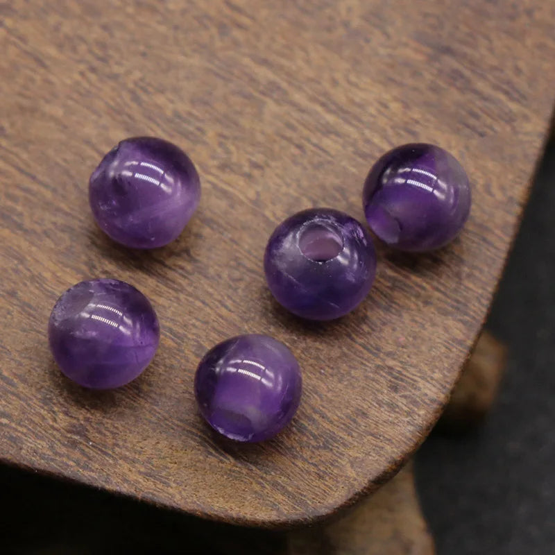 DIY Amethyst Natural Stone Loose Beads for Retailer's Choice