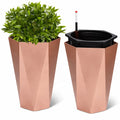 BRICE Luxury Hotel Diamond Plastic Flower Pots Graceful Design Flower Pots Indoor Large Decorative Flower Pots