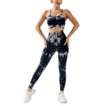 Custom logo Sports Legging and Top Set Woman Tracksuit Set Workout Fitness Yoga Wear 2024 Seamless Tie Dye Yoga Suits Women