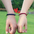 Wholesale Attraction Ball Creative Magnetic Couple Bracelet Set Friendship Rope Men and Women Jewelry Gift