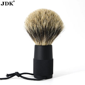 JDK 1PC High End Shaving Brush Travel Case Holder Fit Silver Tip Badger Hair Hanging Foaming Brush