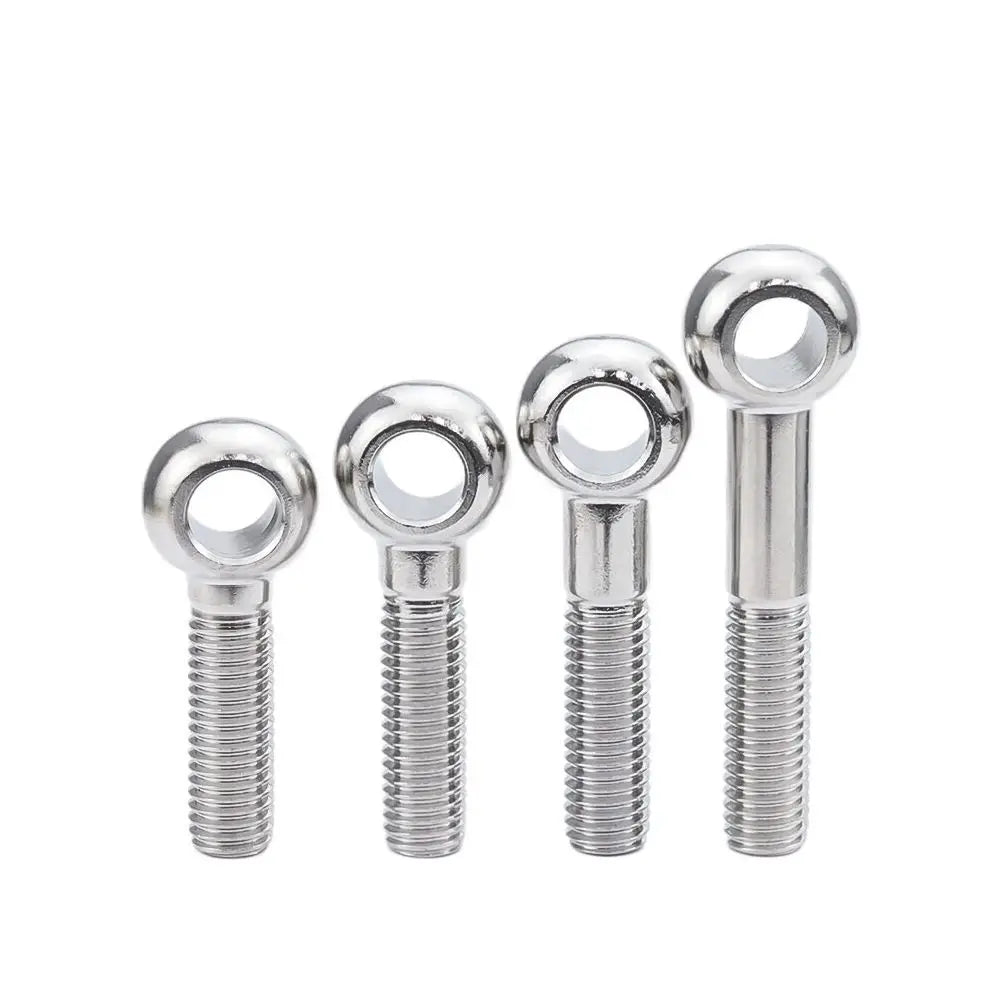 Customizable 12*120mm M6-m20 Lifting Eye Ring Bolt Eye Screws with Nut 304 Stainless Steel Din444 Metric System