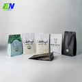 Custom Printing Coffee Bag 12oz 340g Empty Coffee Bags Resealable Side Gusset Flat Bottom Coffee Bag With Valve