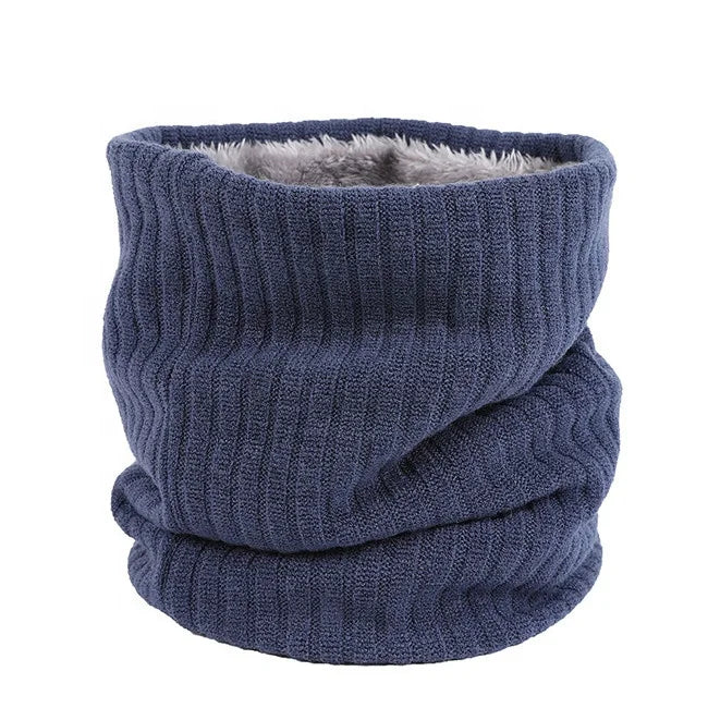2023 Fashion Neck Warmer Knitted Acrylic Winter Fleece Neck Gaiter Ski Tube Infinity Scarf with 13 Colors