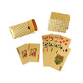 New Gold Silver Rose Back Side Grid PET Playing Cards with UV Printing 57x87mm 54-55 Cards/ Gift