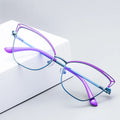 Fashion  Anti-Blue Light Optical Frame Ready Stock Metal Eyeglasses Frame for Women