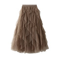 Boutique Wholesale 2025 Spring New Fashionable High Waist Slimming Versatile Casual Mesh Sweet Women's Half Skirt