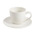Wholesale Custom Printed 85mL White Ceramic Espresso Cups with Saucers Bone China Eco-Friendly Set for Espresso Lovers
