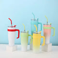 BPA FREE Wholesale Bulk 40 oz Insulated Custom Tumbler Cup Stainless Steel Travel Coffee Mug 40oz Tumbler With Handle and Straw
