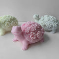 3d Succulent Turtle Silicone Epoxy Resin Candle Aromatherapy Mold Diy Soap Mold Animal Art Sculpture Turtle for Home Decor