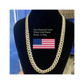 Men's Cuban Chain 6-24 Inches S925 Silver Link Chain Full Inlaid VVS1 D Moissanite Cuban Necklace Shiny Cuban Bracelet