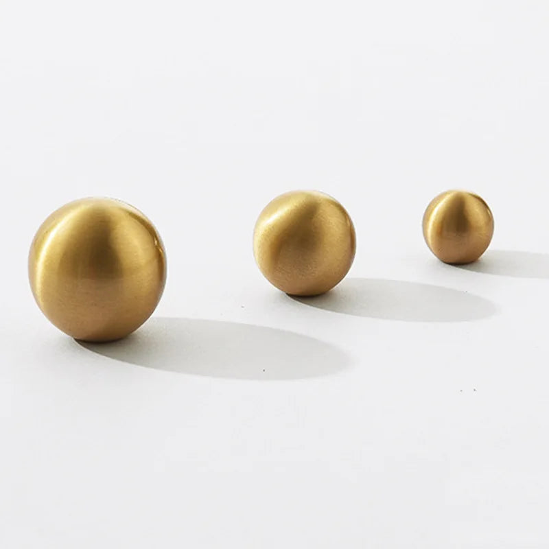 Wholesale CNC Machined Brushed Brass Gold Drawer Knobs Pull Handles Cup Shell Pull Dresser Handles Cabinet Handle