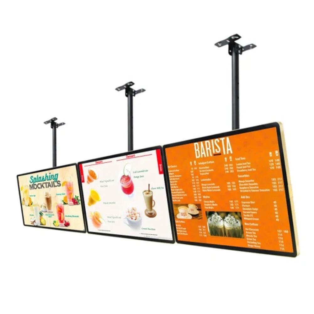 Wall-Mounted High Fidelity Retail Store Advertising Machine Built-In Magnetic Speakers Sound Shock Graphics Display Animation