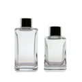 Rectangular Clear Best Scent Diffuser 50ml/100ml Reed Perfume Atomiser with Screw Cap Refillable Bottle