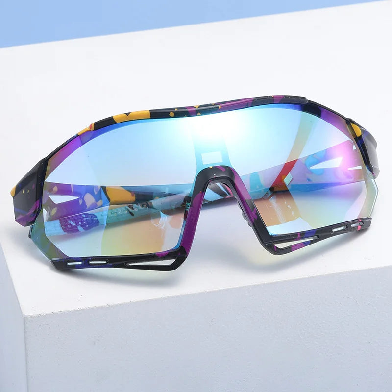 Custom Logo UV 400 Protection Sunglasses for Cycling Skiing Driving Sports Polarized Sunglasses for Men and Women