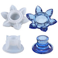 C-0319 Geometric Candle Holder Silicone Molds DIY Silicone Mould for Lotus Candlestick Auto Ornaments