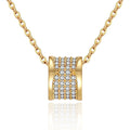2024 Fashion Trend Small Barbarian Waist Necklace Women Geometric Copper Zircon Elegant Round Bead Chain Lady Zirconia Necklace