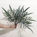 New Flocking Artificial Antlers Leaves Bundle High Quality Artificial Plant Antlers Leaves Bunch for Home Garden Wedding Decor