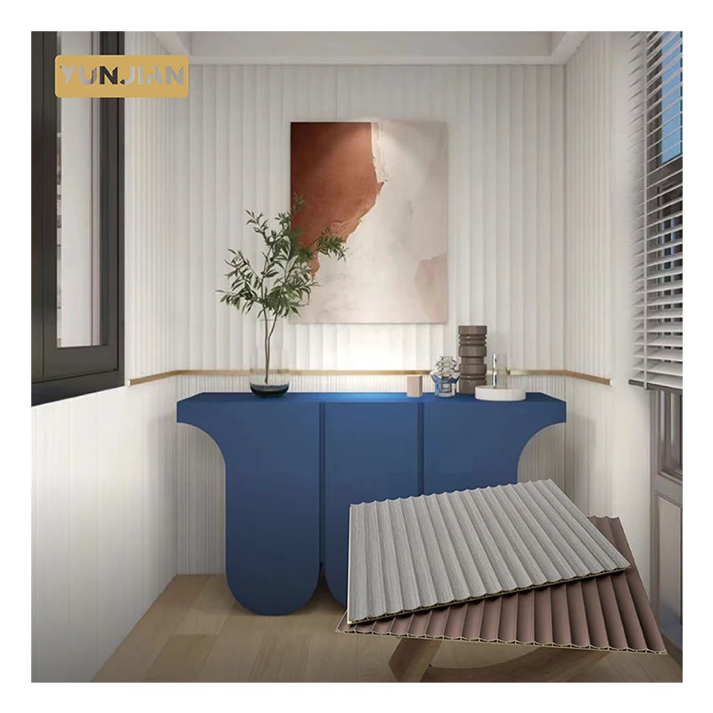 Customizable 190*12mm WPC Waterproof Eco-Friendly Modern Design Wood Grain Cladding Wall Panel for Interior Decoration