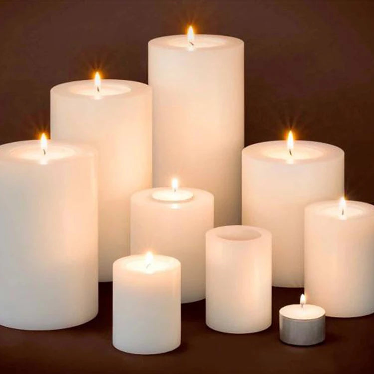 Home Decor Plastic White Artificial Tealight Candle Holder