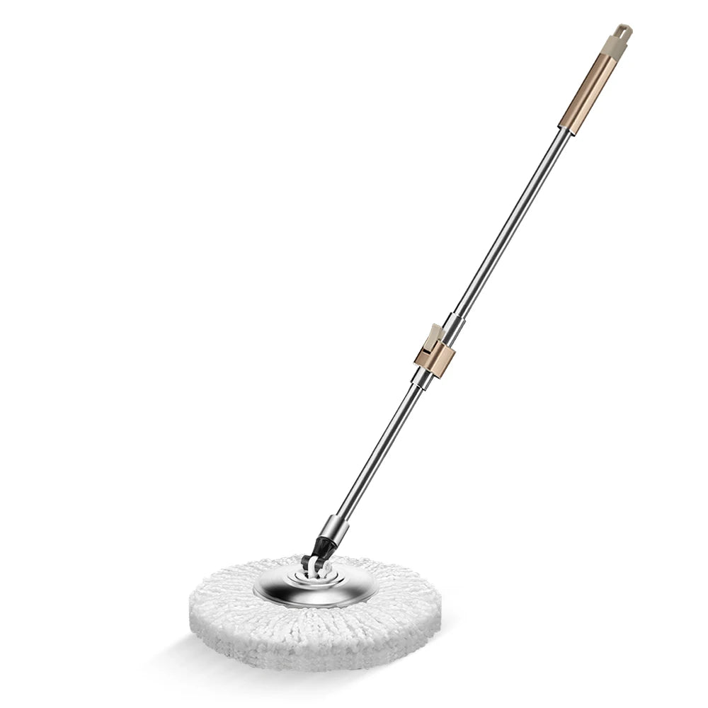 360 Magic Mop Rod with Extendable Steel Handle High Load-Bearing & Multifunctional Spin for Easy Cleaning