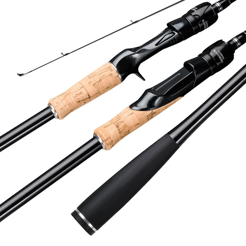 MEIRUN  M Action Baitcasting Solid 30T High Carbon Fishing Rod 1.8m  2.1m  2.4m Long Shot Sea Fishing Rod Spinning Rod