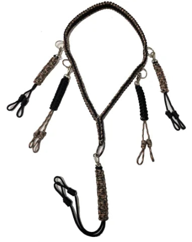 New 2026 Loops Hunting Gear 550 Duck Call Lanyard Stainless Steel Leather Pouches Durable Nylon 90cm Goose Deer Hunting